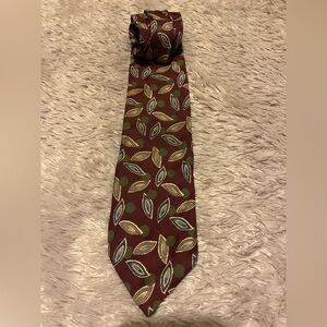 Valentino burgundy silk tie made in Italy